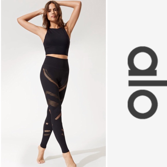ALO Yoga Pants - ALO Yoga Seamless High Waist Black Leggings M